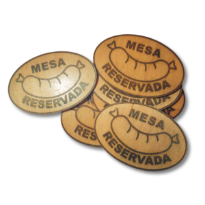 Cartelitos "Mesa reservada"
